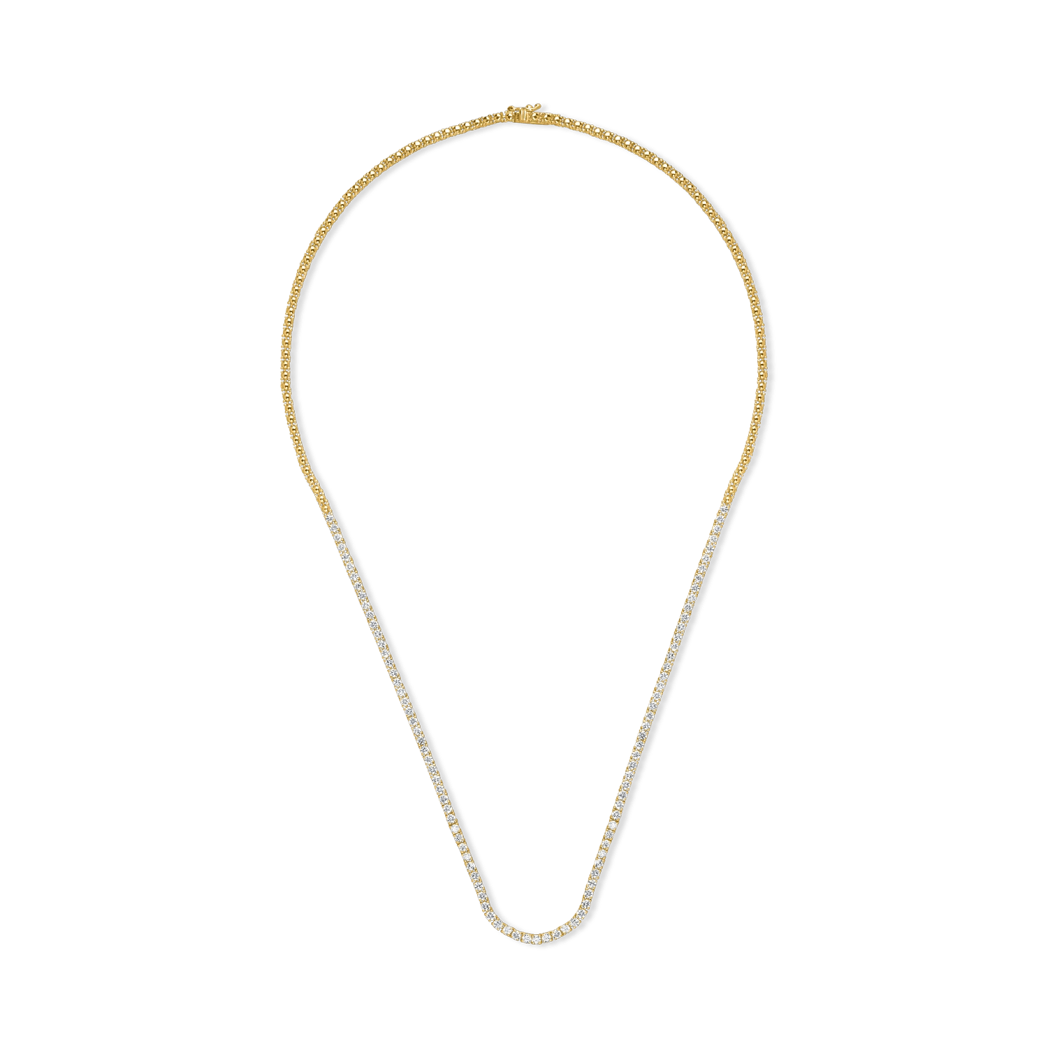 Colier tennis aur galben cu diamante 2ct Colier tennis aur galben cu diamante 2ct