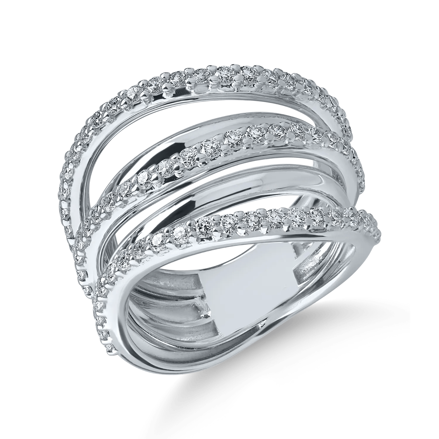 Inel din aur alb cu diamante de 1.25ct Inel din aur alb cu diamante de 1.25ct
