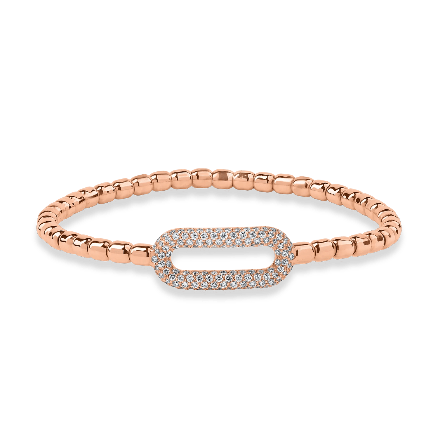 Brățară din aur roz cu diamante de 0.9ct Brățară din aur roz cu diamante de 0.9ct