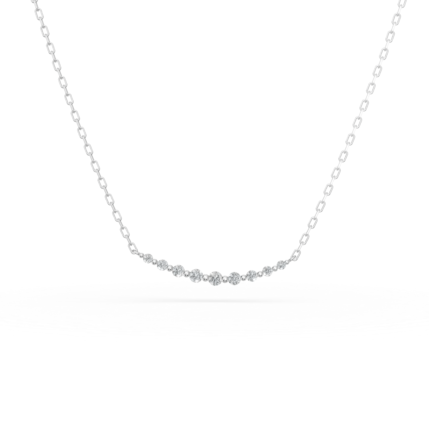 Colier aur alb cu diamante de 0.09ct Colier aur alb cu diamante de 0.09ct