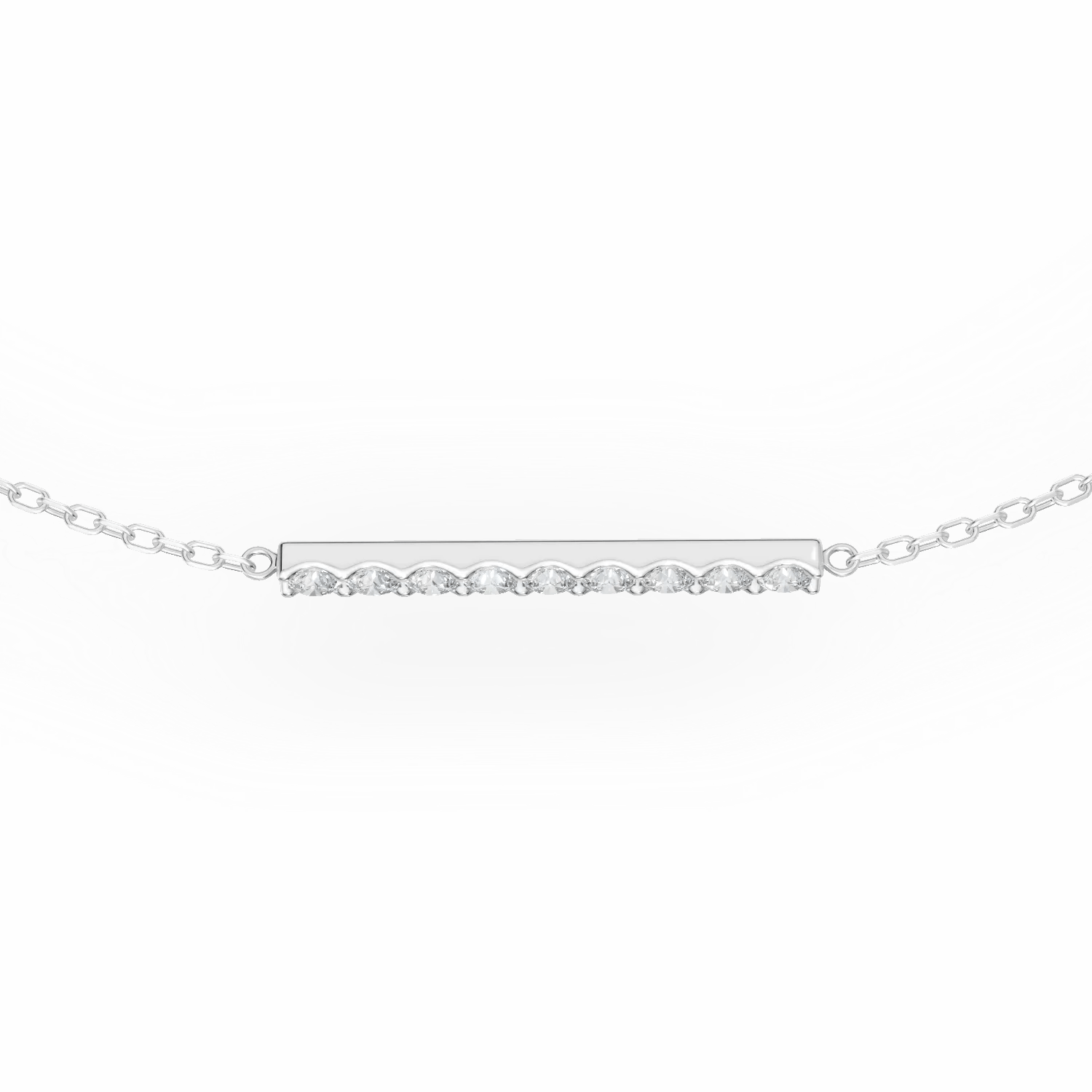 Brățară din aur alb cu diamante de 0.19ct Brățară din aur alb cu diamante de 0.19ct