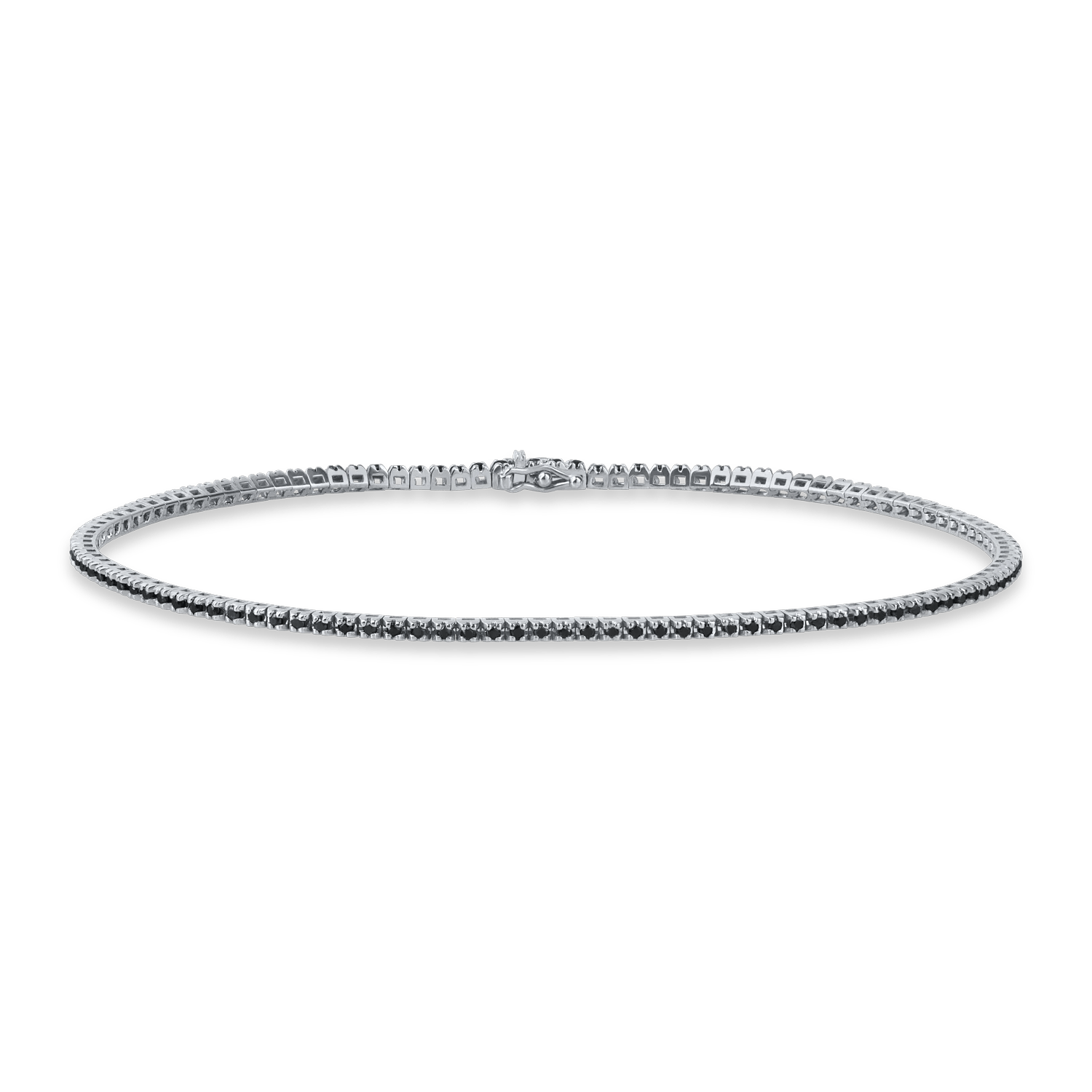 Brățară tennis din aur negru cu diamante negre de 0.7ct – Teilor Brățară tennis din aur negru cu diamante negre de 0.7ct – Teilor
