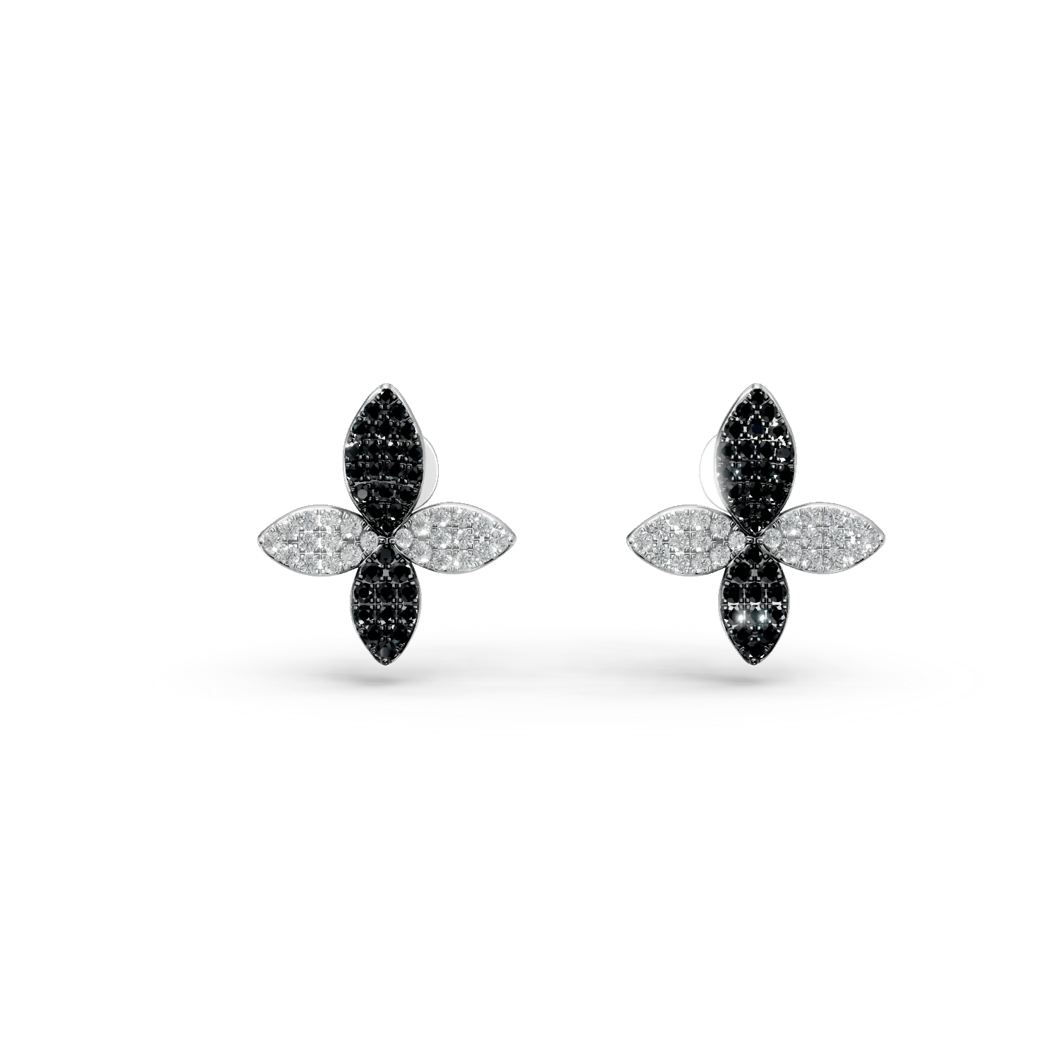 Cercei din aur alb cu diamante de 1.02ct Cercei din aur alb cu diamante de 1.02ct