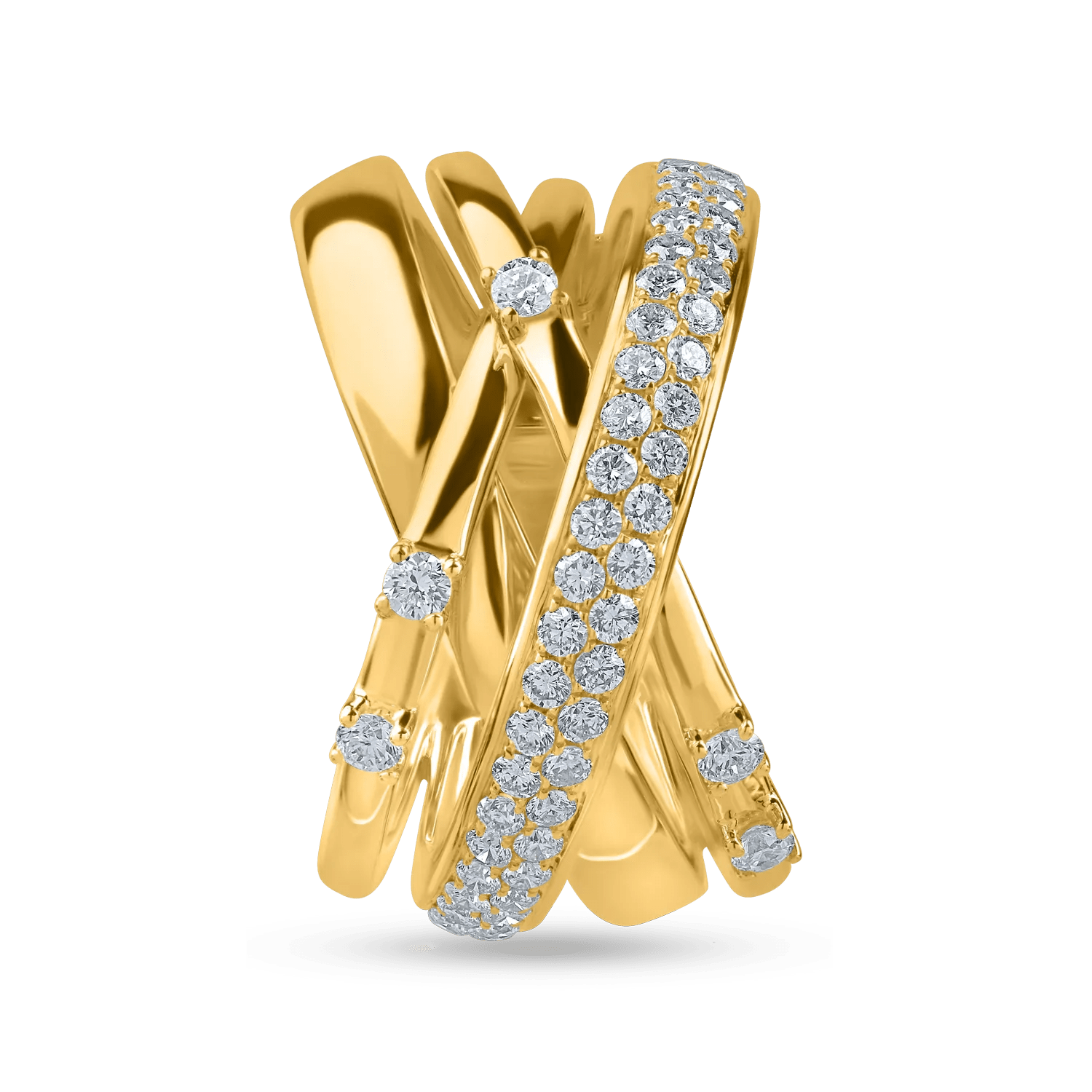 Inel din aur galben cu diamante 0.8ct – biju Inel din aur galben cu diamante 0.8ct - biju
