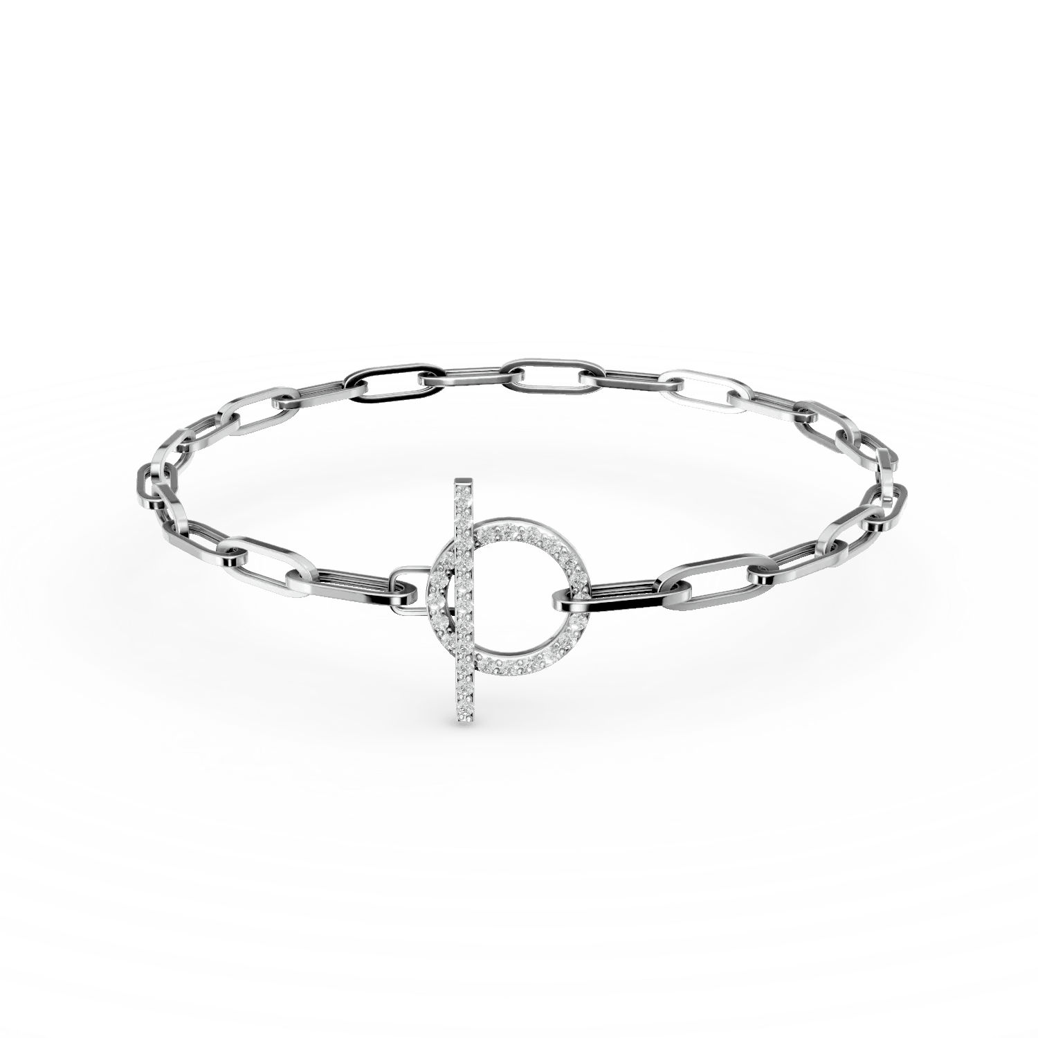 Brățară cu zale din aur alb și diamante de 0.2ct – Teilor Brățară cu zale din aur alb și diamante de 0.2ct – Teilor