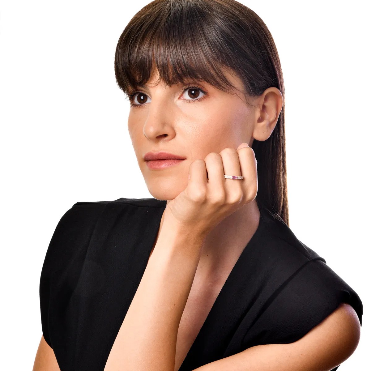 Inel din aur roz cu safir roz și diamante – Teilor Inel din aur roz cu safir roz și diamante – Teilor