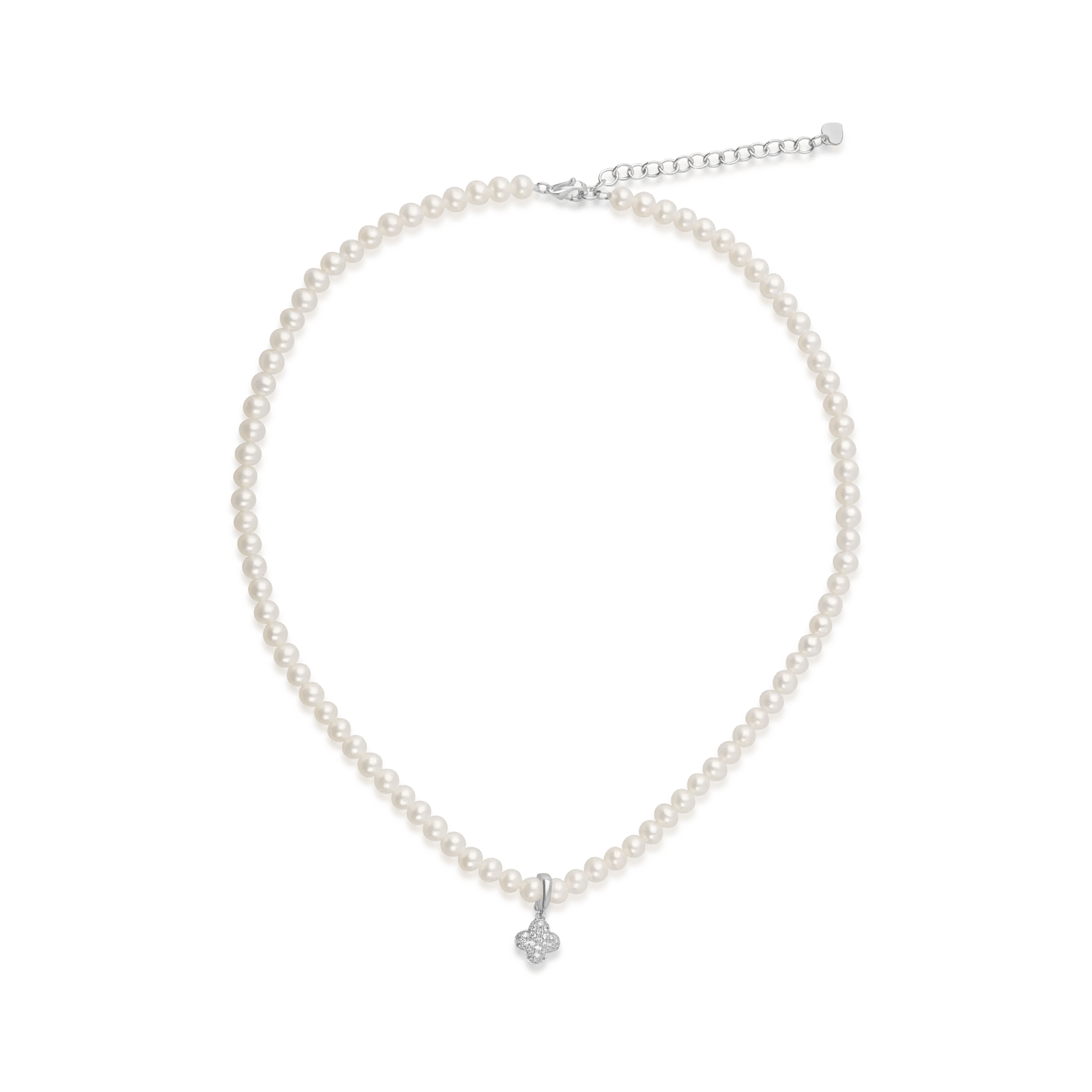 Brățară din aur alb cu perle de cultură 21.4ct și diamante de 0.1ct Brățară din aur alb cu perle de cultură 21.4ct și diamante de 0.1ct