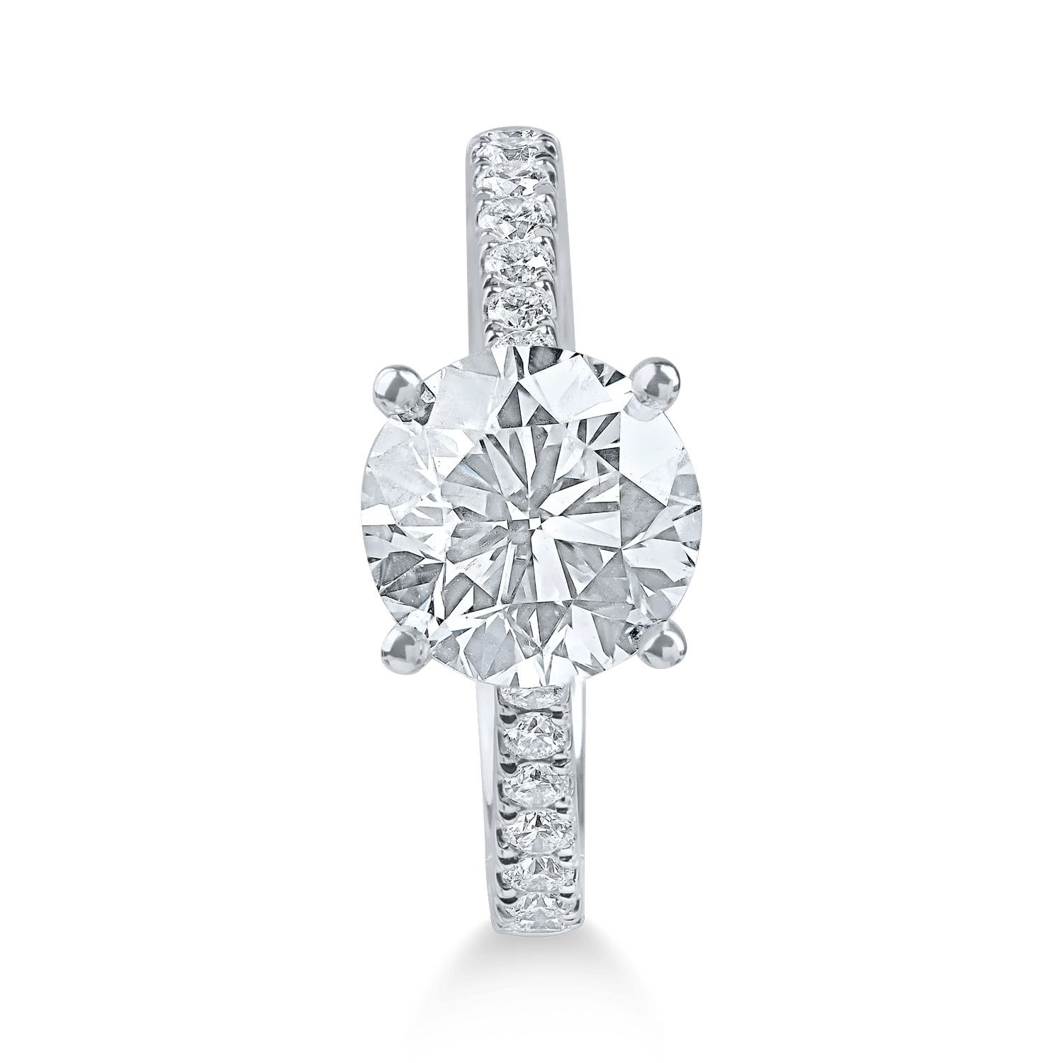 Inel din aur alb cu diamante – 2.81ct Inel din aur alb cu diamante - 2.81ct