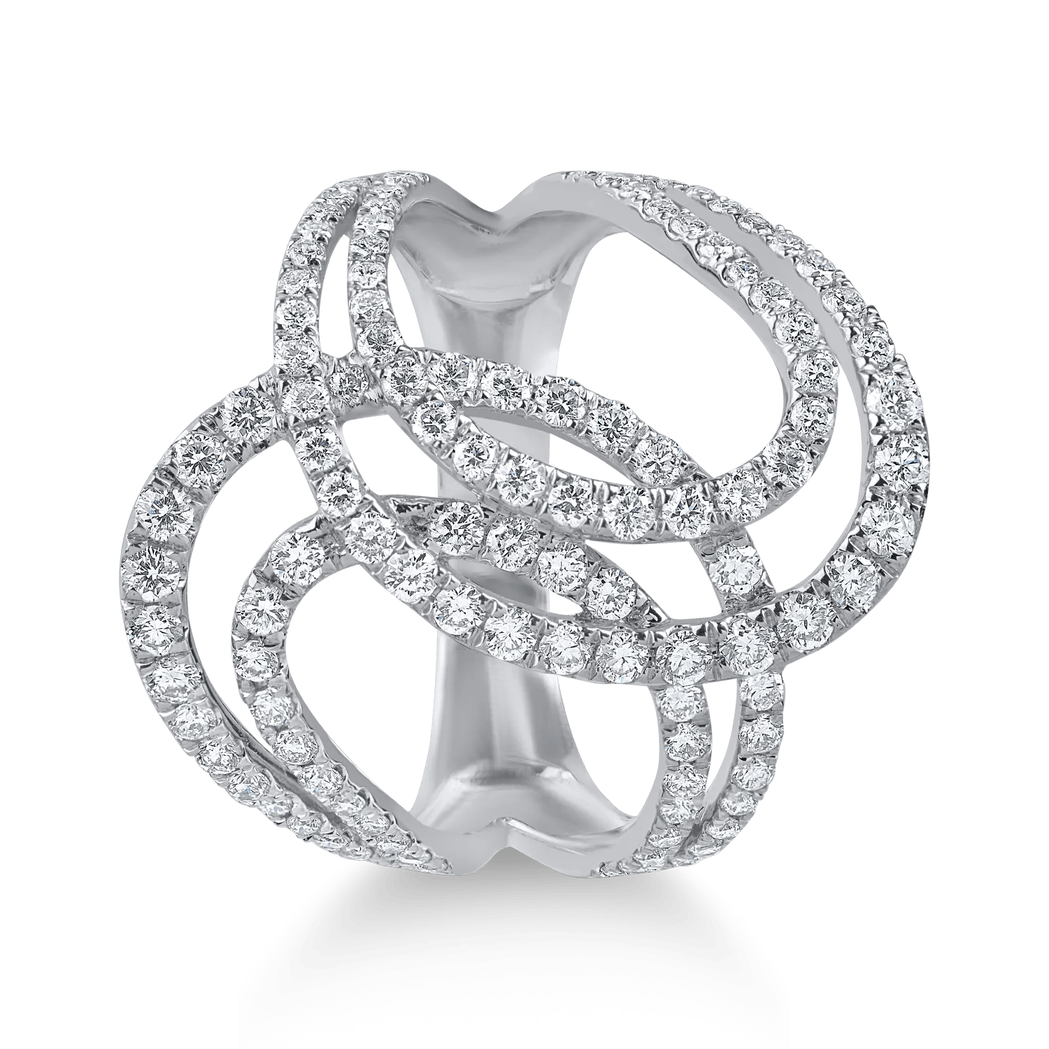 Inel din aur alb cu diamante de 0.18ct Inel din aur alb cu diamante de 0.18ct