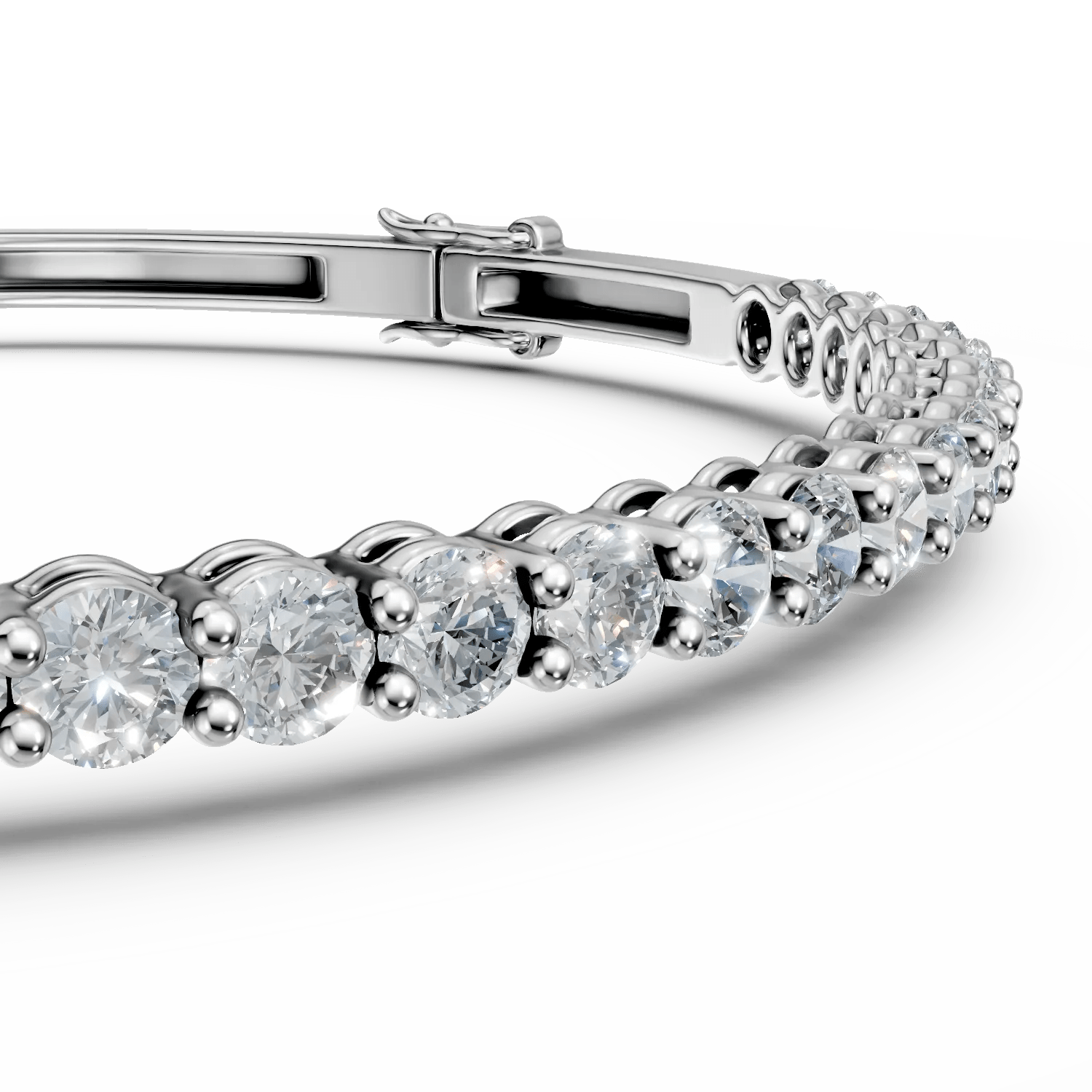 Brățară din aur alb cu diamante – 2.68ct Brățară din aur alb cu diamante - 2.68ct