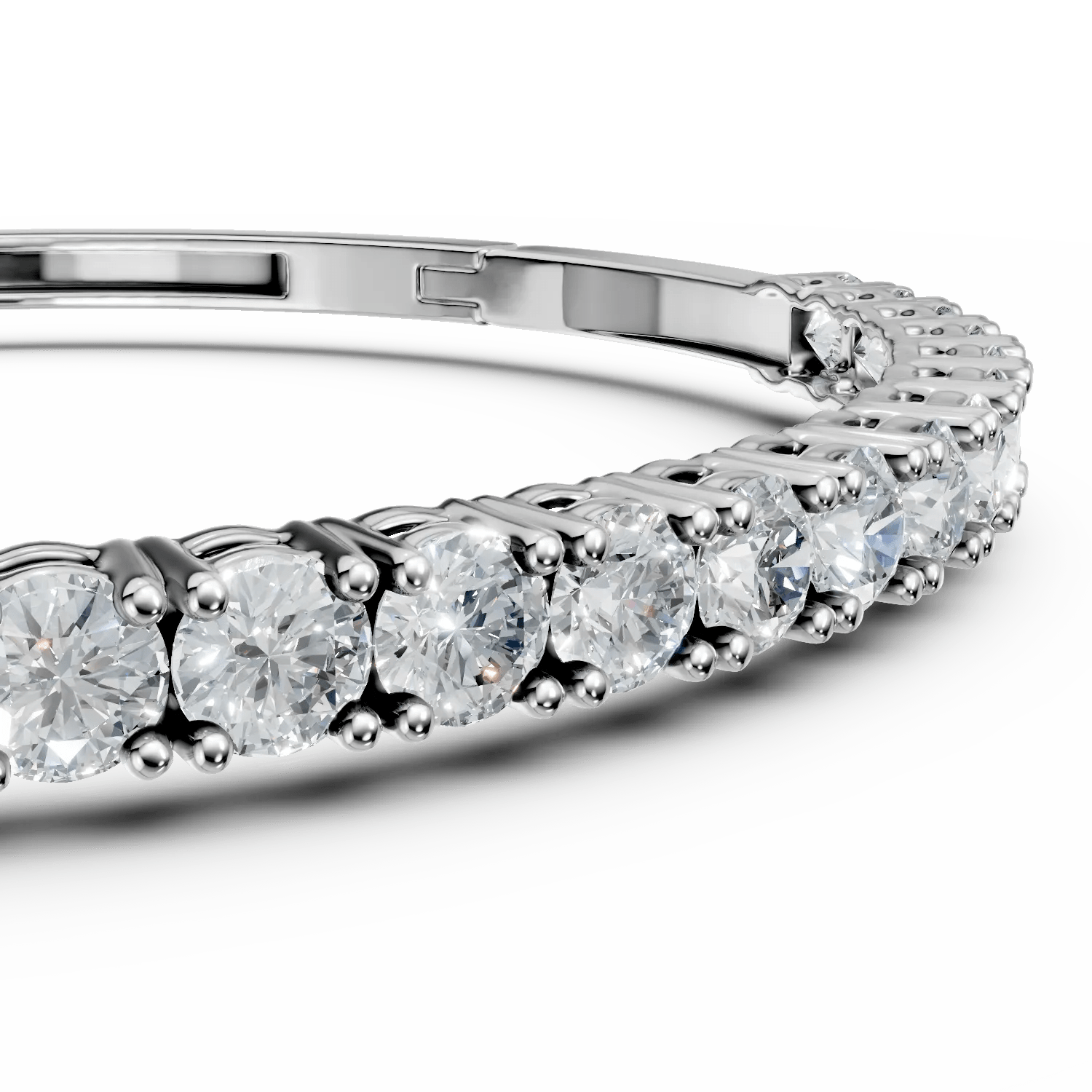 Brățară din aur alb cu diamante – 3.38ct Brățară din aur alb cu diamante - 3.38ct