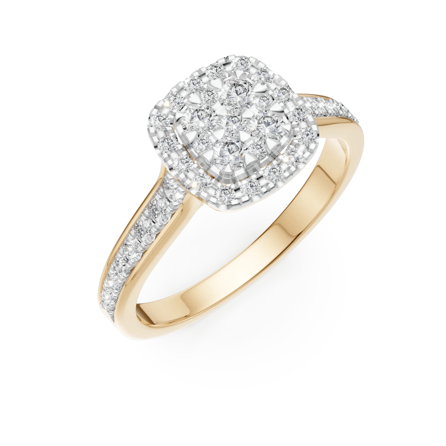 Inel de logodnă din aur galben cu diamante de 0.5ct – Teilor Inel de logodnă din aur galben cu diamante de 0.5ct – Teilor