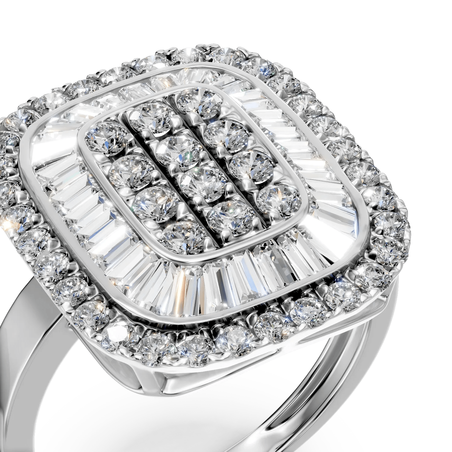 Inel din aur alb cu diamante – 0.19ct Inel din aur alb cu diamante - 0.19ct