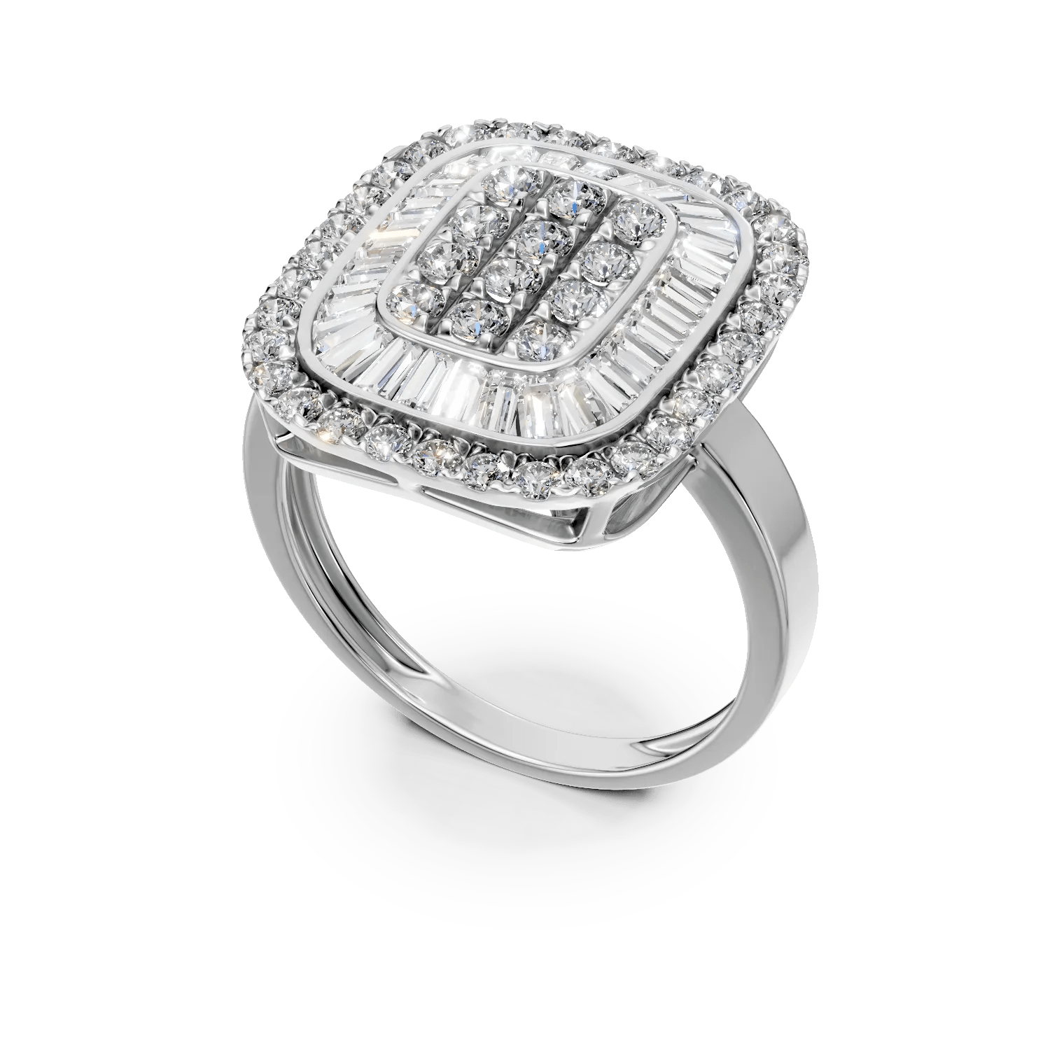 Inel din aur alb cu diamante – 0.19ct Inel din aur alb cu diamante - 0.19ct
