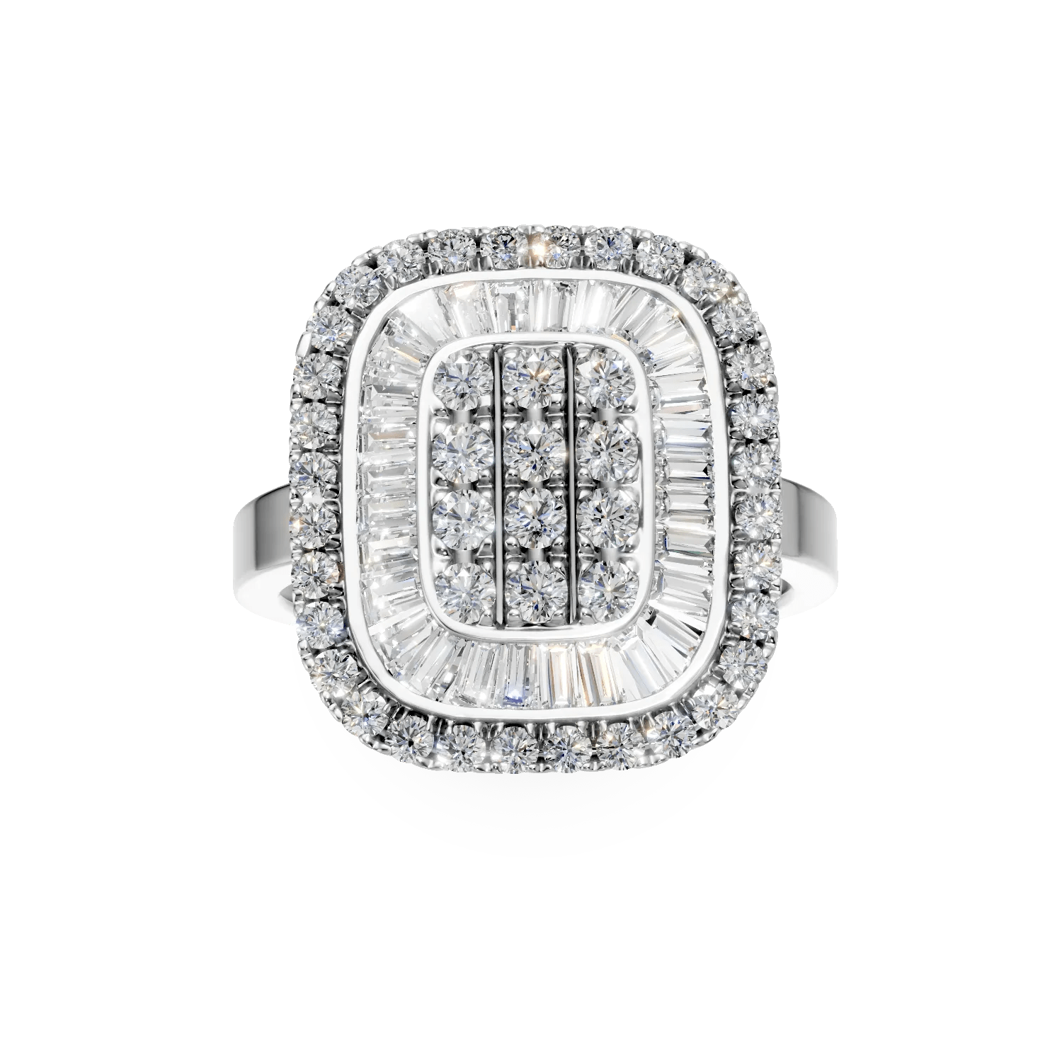 Inel din aur alb cu diamante – 0.19ct Inel din aur alb cu diamante - 0.19ct