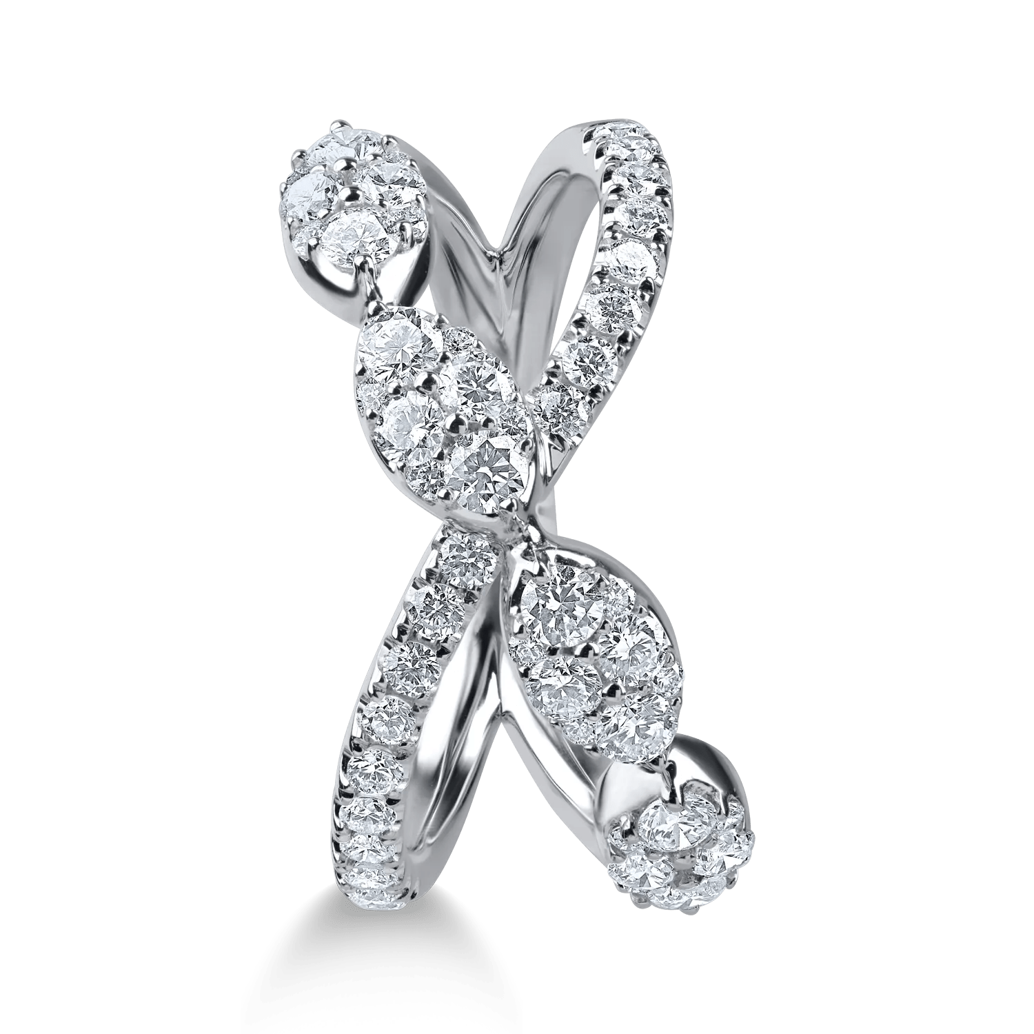 Inel din aur alb cu diamante de 0.86ct Inel din aur alb cu diamante de 0.86ct