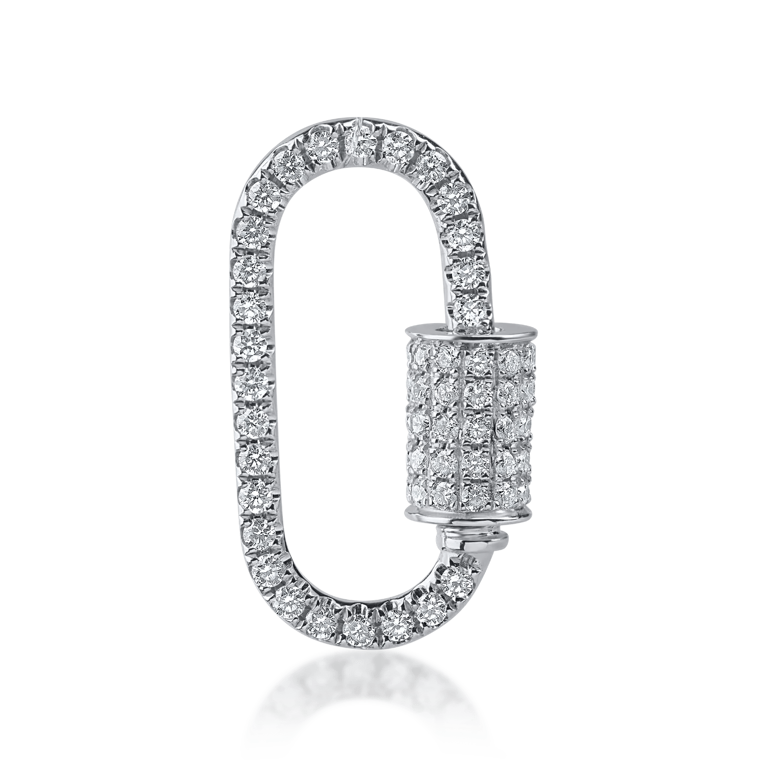 Pandantiv din aur alb cu diamante de 0.45ct Pandantiv din aur alb cu diamante de 0.45ct