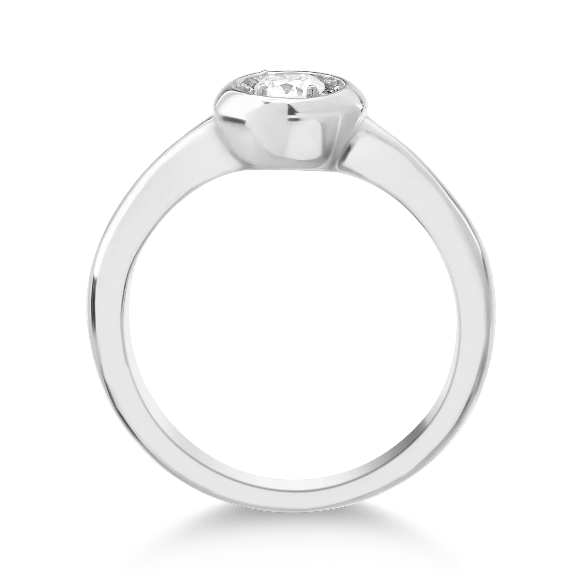 Inel din aur alb cu diamant de 0.05ct Inel din aur alb cu diamant de 0.05ct