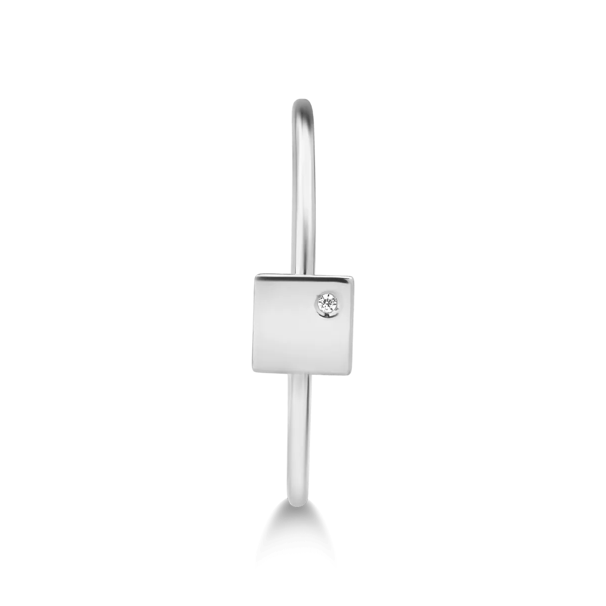 Inel din aur alb elegant Inel din aur alb elegant