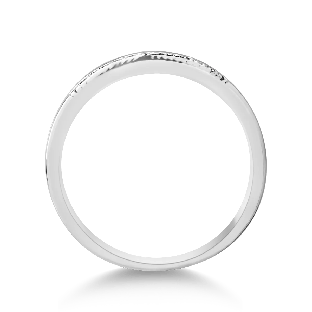 Inel din aur alb elegant Inel din aur alb elegant