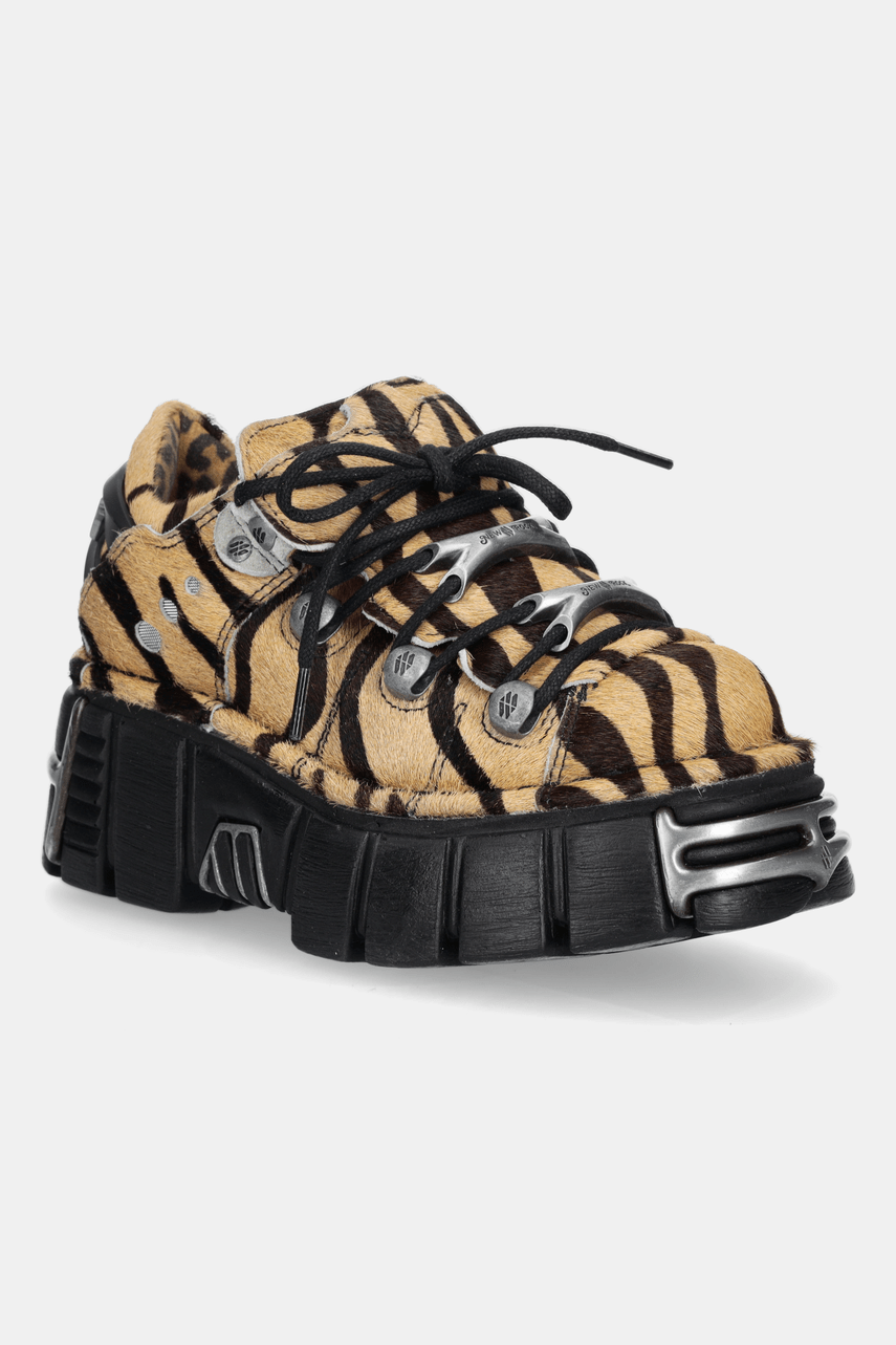Sneakers new rock din piele model PELO CEBRA Sneakers new rock din piele model PELO CEBRA