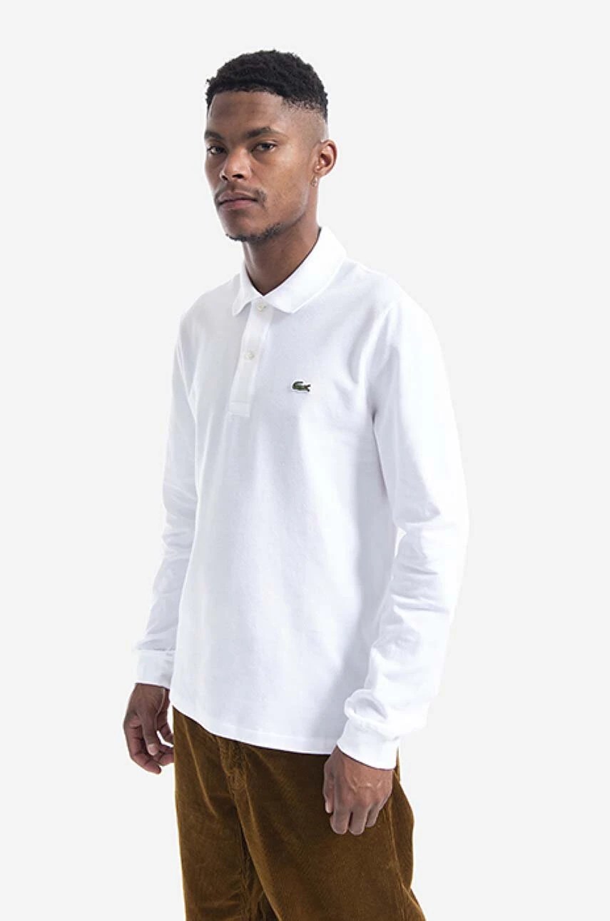 Tricou mânecă lungă lacoste din bumbac L1312 001 Tricou mânecă lungă lacoste din bumbac L1312 001