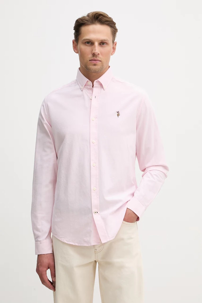 Cămașă din bumbac u.s. polo assn. PEACHED OXFORD LS Cămașă din bumbac u.s. polo assn. PEACHED OXFORD LS