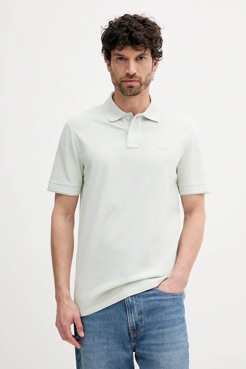 Polo de bărbați BOSS orange din bumbac Prime Polo de bărbați BOSS orange din bumbac Prime