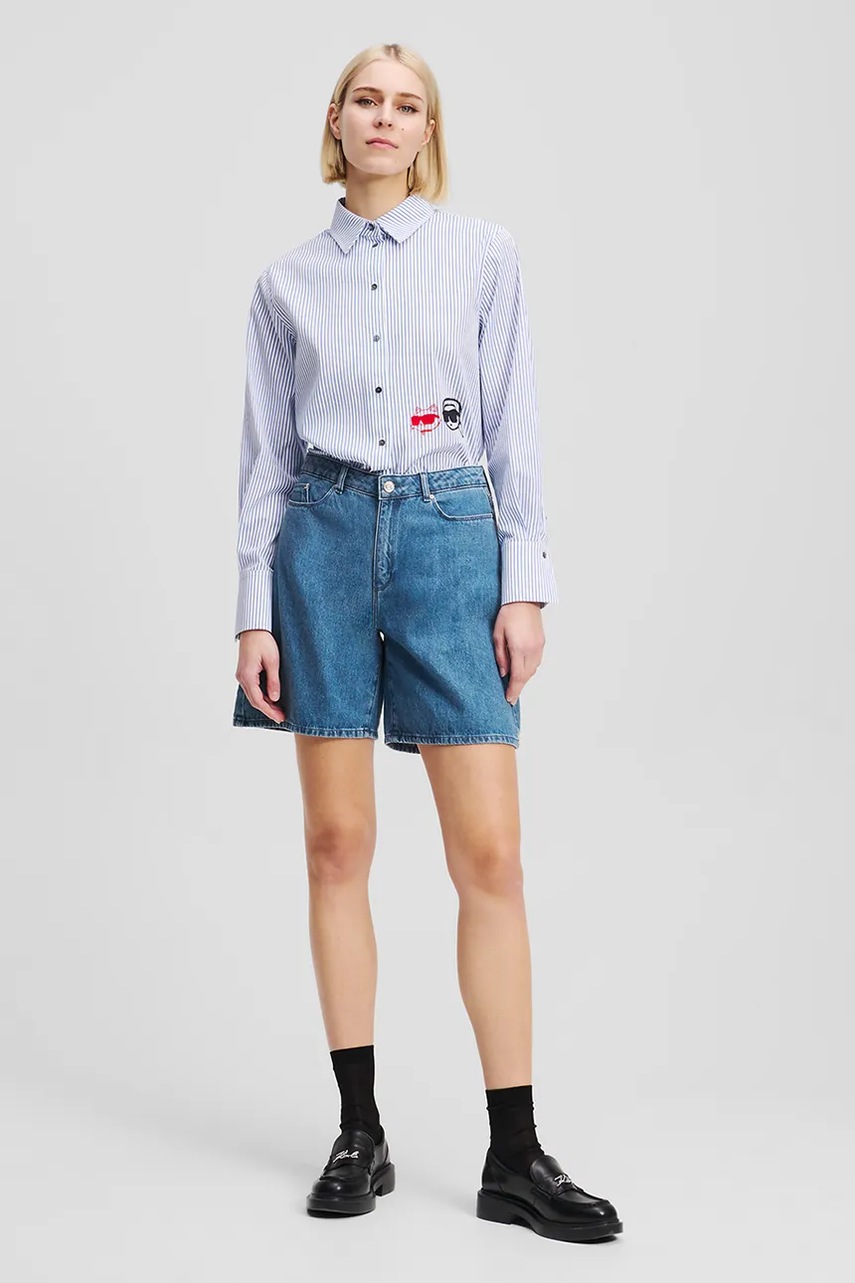 Karl lagerfeld pantaloni scurți bumbac IKON Karl lagerfeld pantaloni scurți bumbac IKON