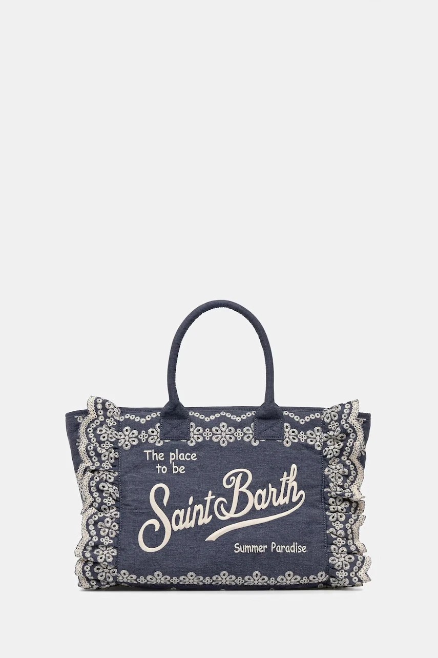 Mc2 saint barth geantă shopper pentru femei din bumbac Mc2 saint barth geantă shopper pentru femei din bumbac