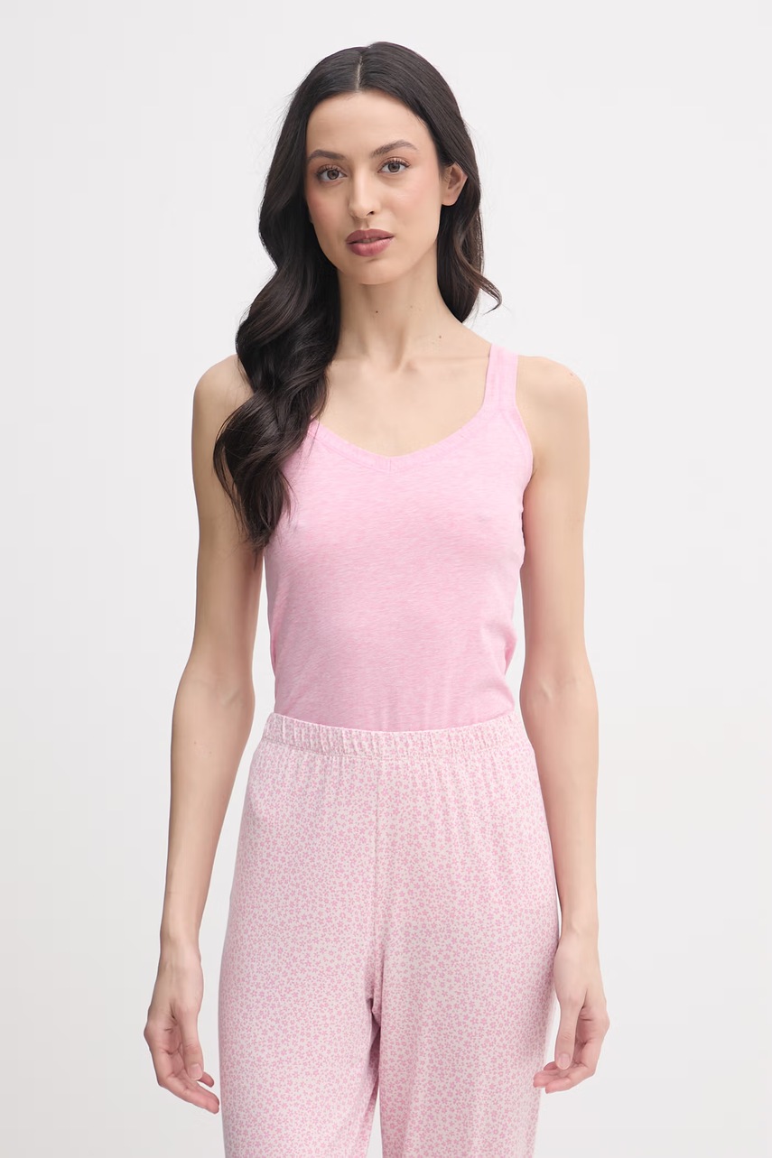 Top de damă united colors of benetton din bumbac cu elastan Top de damă united colors of benetton din bumbac cu elastan