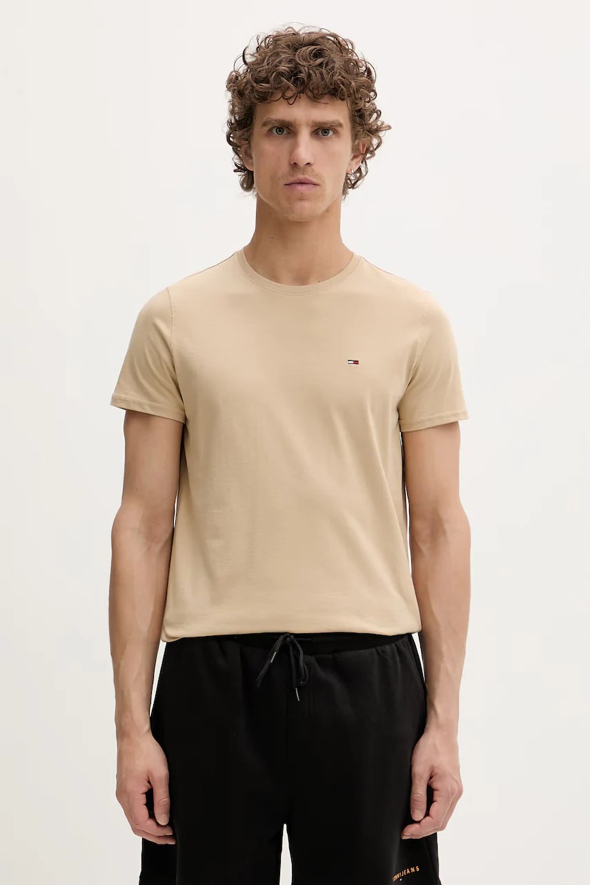 Tricou bărbați tommy jeans din bumbac Tricou bărbați tommy jeans din bumbac