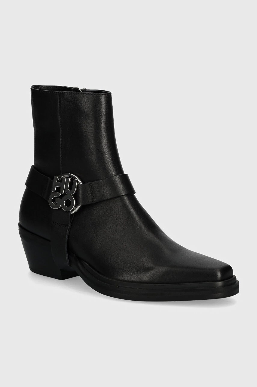 Cizme de piele HUGO Kody Cizme de piele HUGO Kody