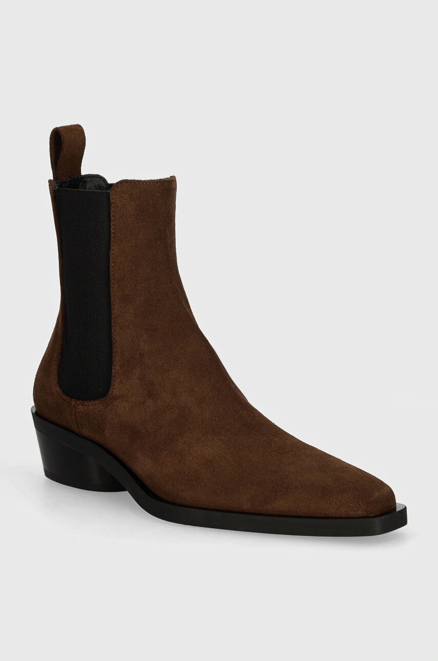 Botine proenza schouler Bronco din piele întoarsă Botine proenza schouler Bronco din piele întoarsă
