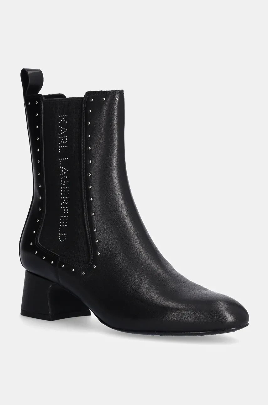 Karl lagerfeld ghete conice de piele BONNIE Karl lagerfeld ghete conice de piele BONNIE