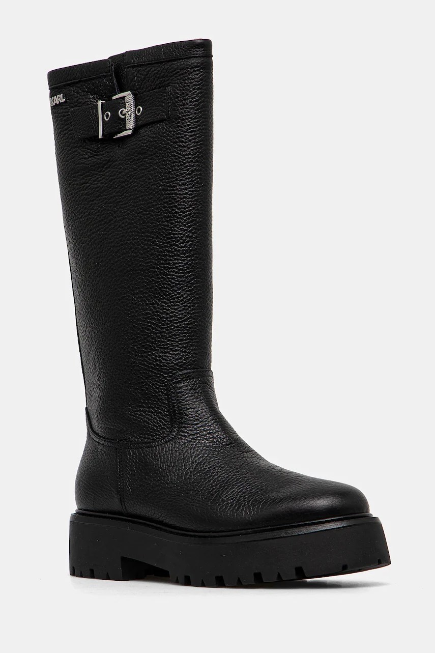 Ghete karl lagerfeld BURLY BIKER din piele Ghete karl lagerfeld BURLY BIKER din piele