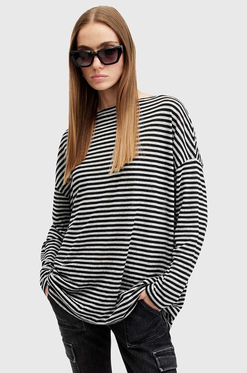 Bluza AllSaints RITA STRIPE TEE Bluza AllSaints RITA STRIPE TEE