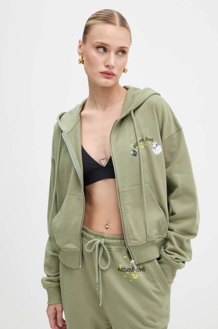 Hanorac moschino jeans pentru copii din bumbac Hanorac moschino jeans pentru copii din bumbac