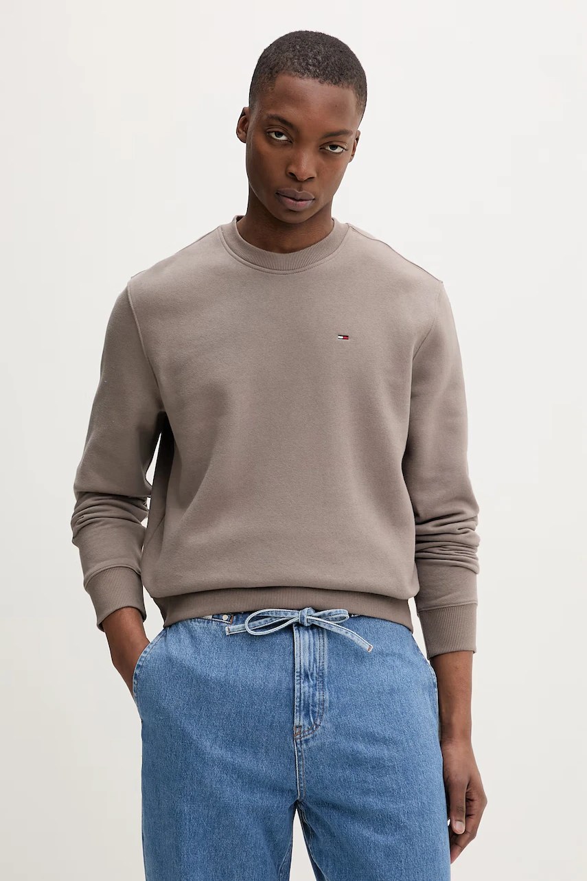 Hanorac bărbați tommy jeans din bumbac Hanorac bărbați tommy jeans din bumbac