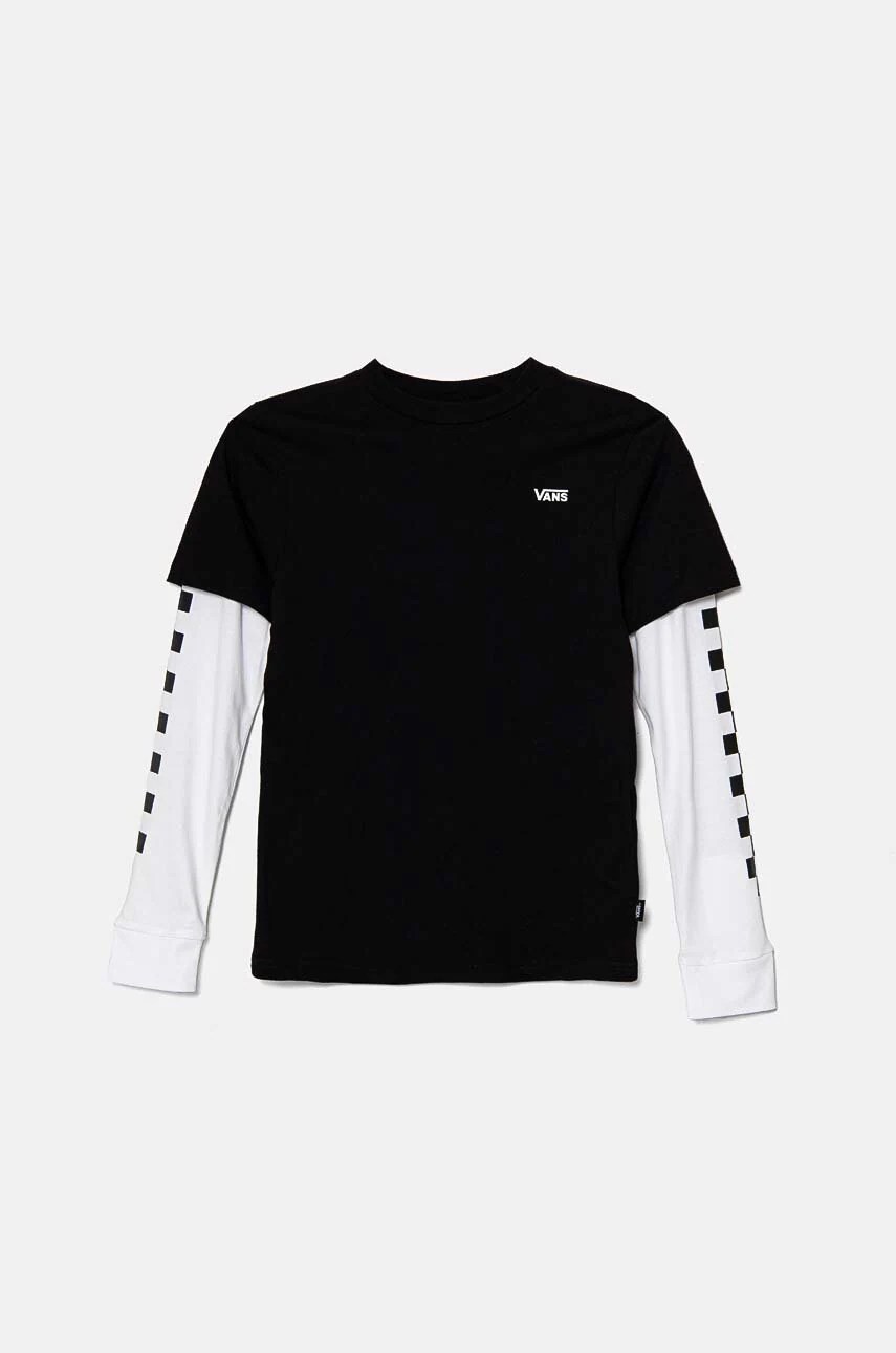 Tricou vans longsleeve din bumbac pentru copii BY LONG CHECK TWOFER Tricou vans longsleeve din bumbac pentru copii BY LONG CHECK TWOFER