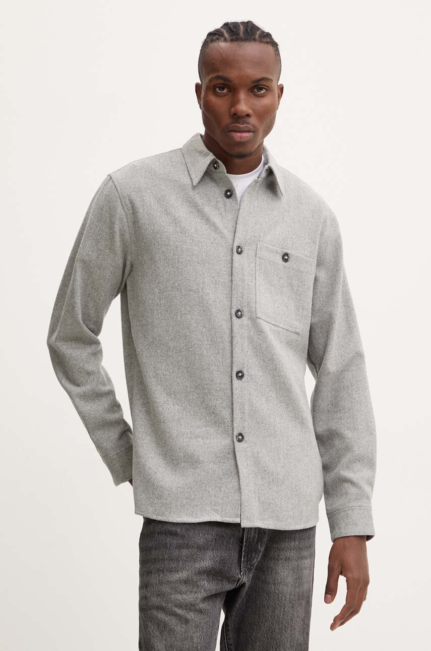 Cămașă din lână bruuns bazaar WoolBBReve Cămașă din lână bruuns bazaar WoolBBReve