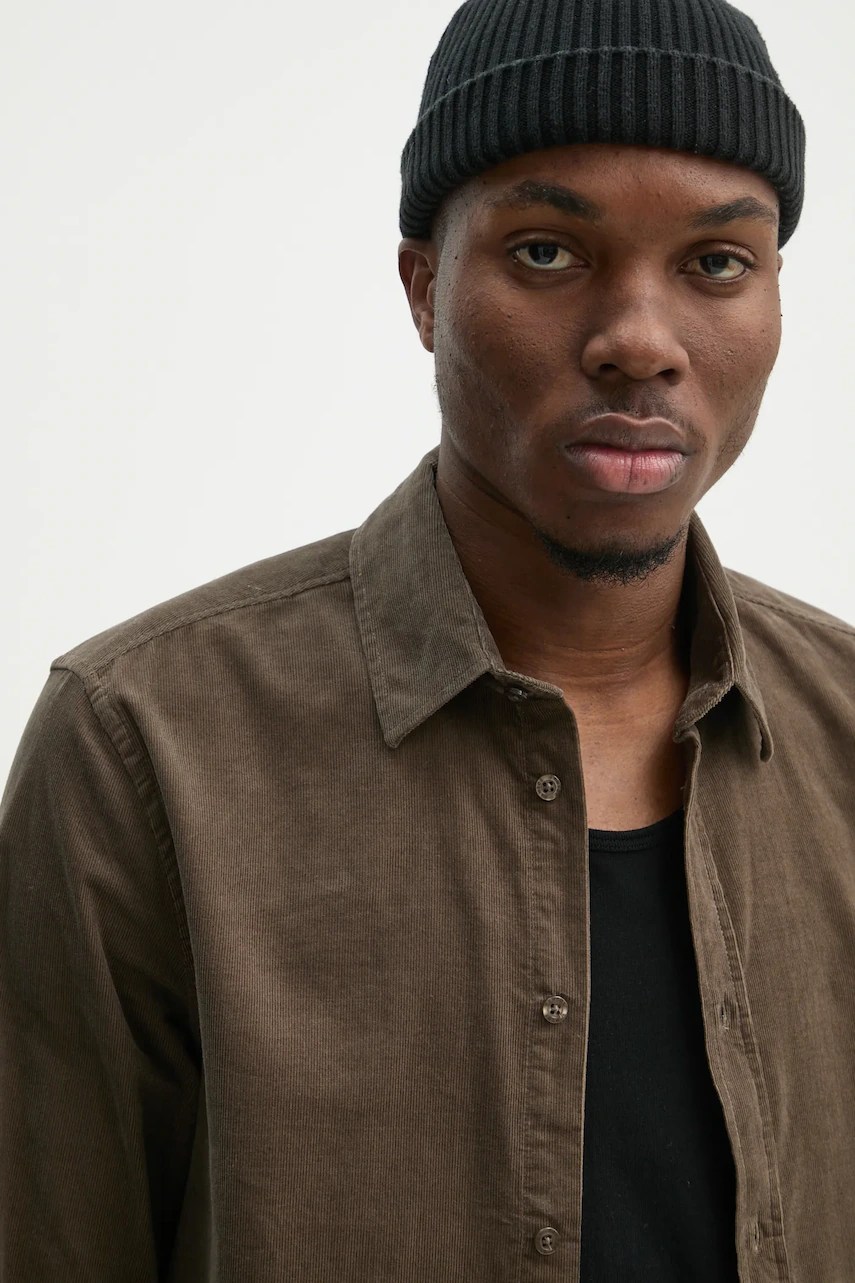 Cămașă din velur SALIAM de la samsoe samsoe Cămașă din velur SALIAM de la samsoe samsoe