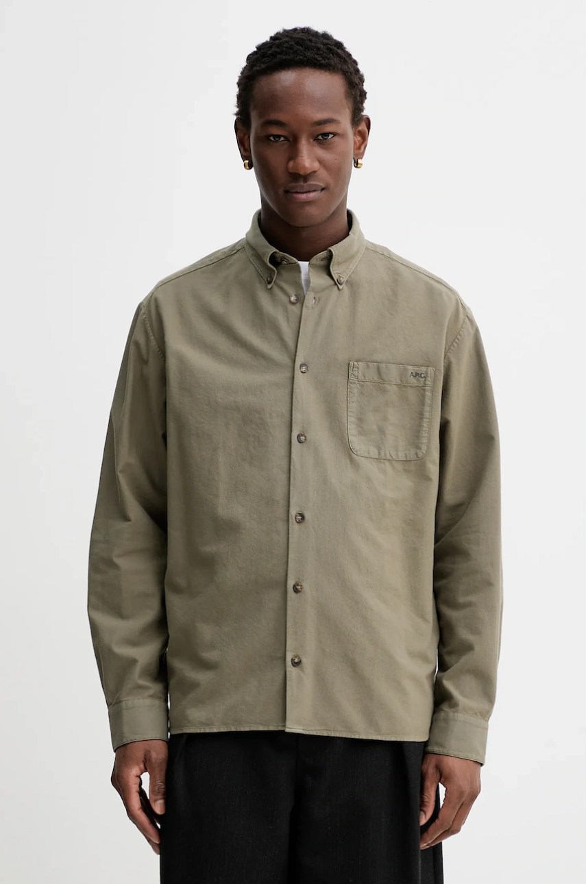 Cămașă din bumbac a.p.c. Chemise Mateo Logo Cămașă din bumbac a.p.c. Chemise Mateo Logo