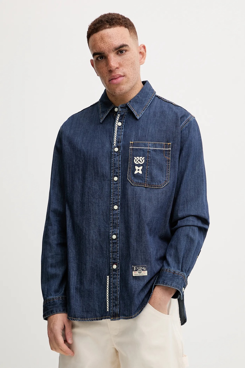 Cămașă din denim evisu Daicock Printed Cămașă din denim evisu Daicock Printed