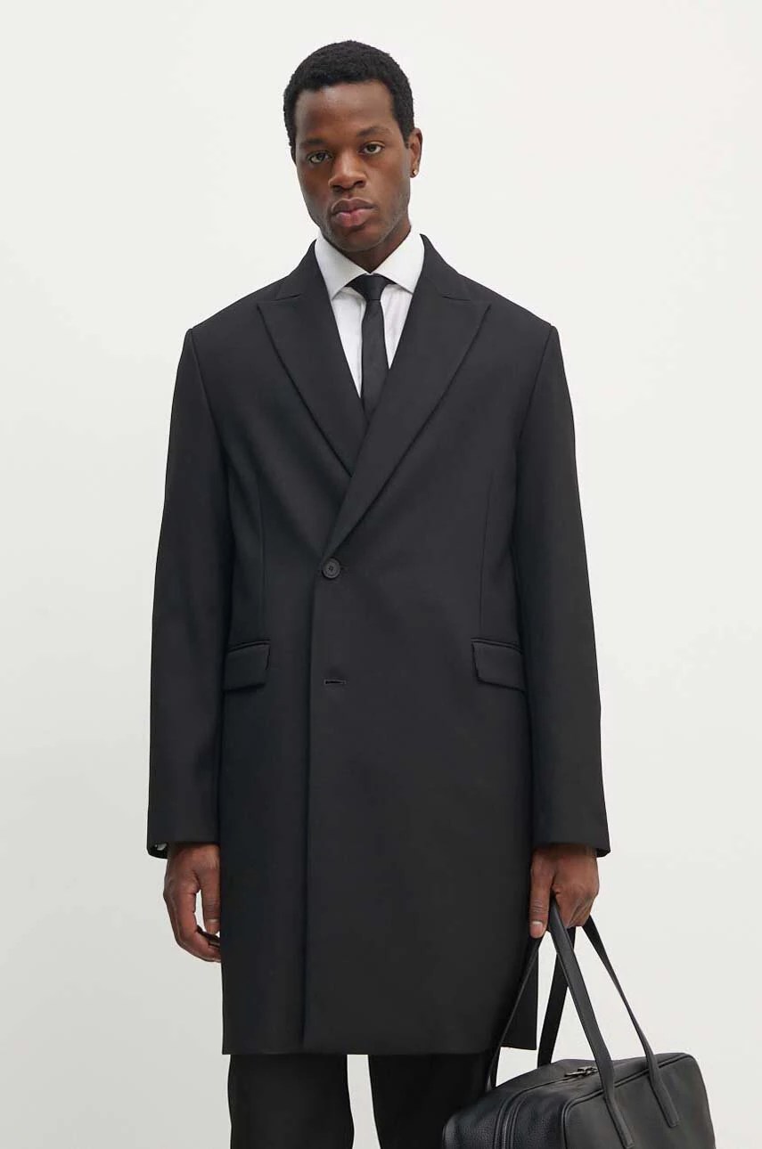 Palton din lână versace jeans couture Palton din lână versace jeans couture