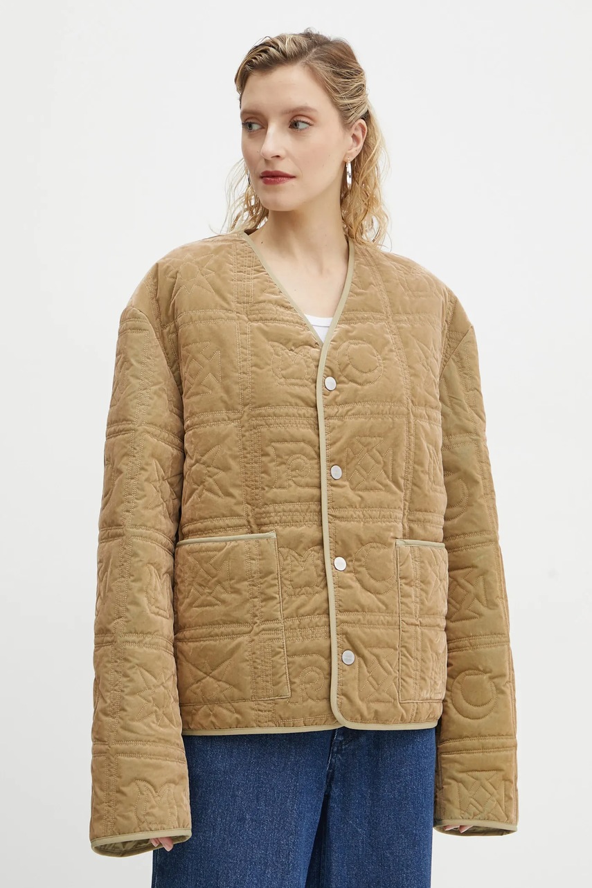 Nanushka jachetă catifea ADARA Nanushka jachetă catifea ADARA