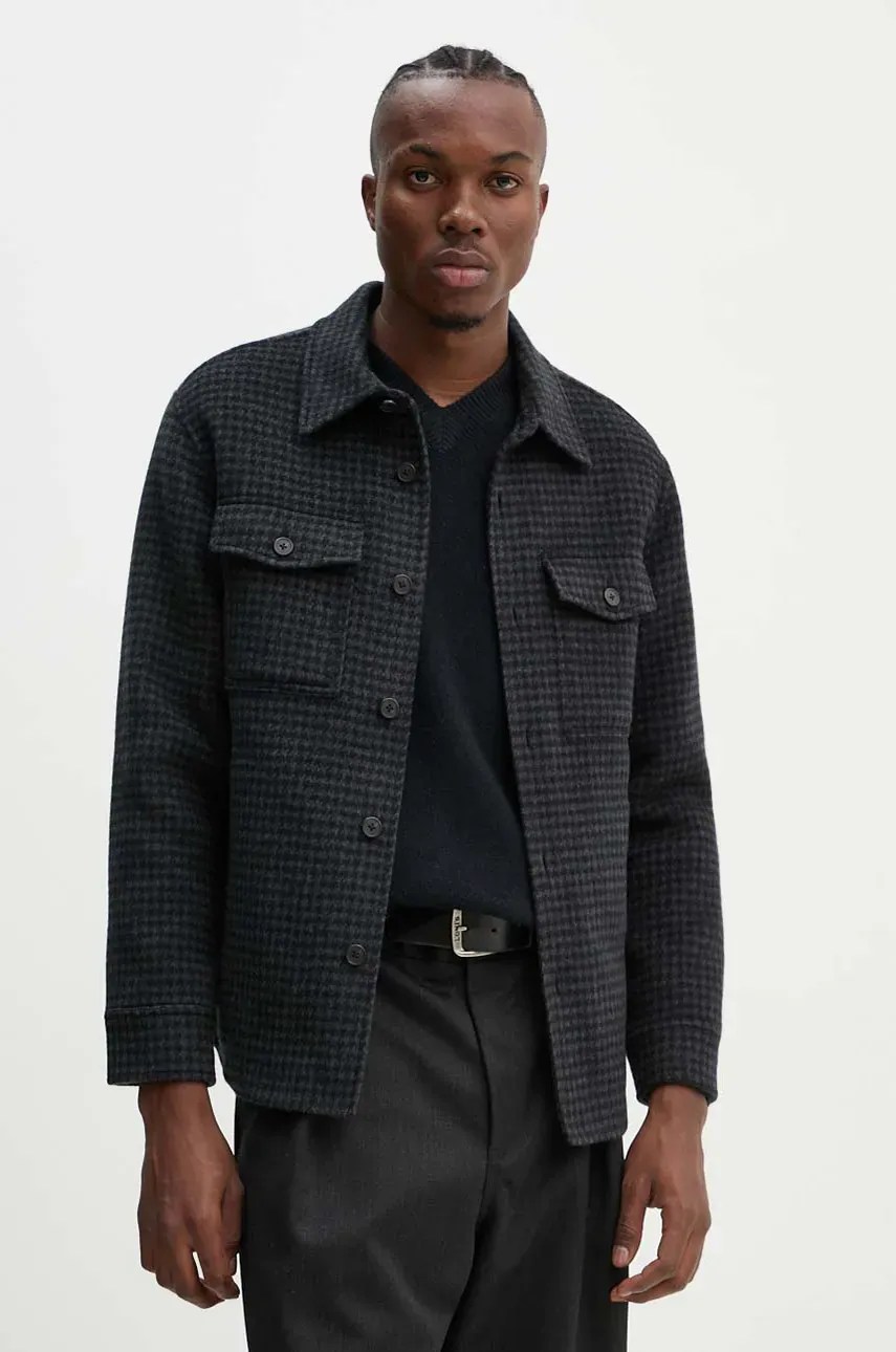 Jachetă de cămașă din lână, marca theory Jachetă de cămașă din lână, marca theory