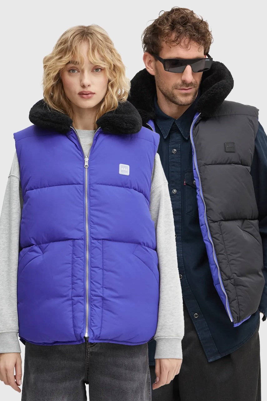 Vesta a.p.c. doudoune teddy reversibilă Vesta a.p.c. doudoune teddy reversibilă