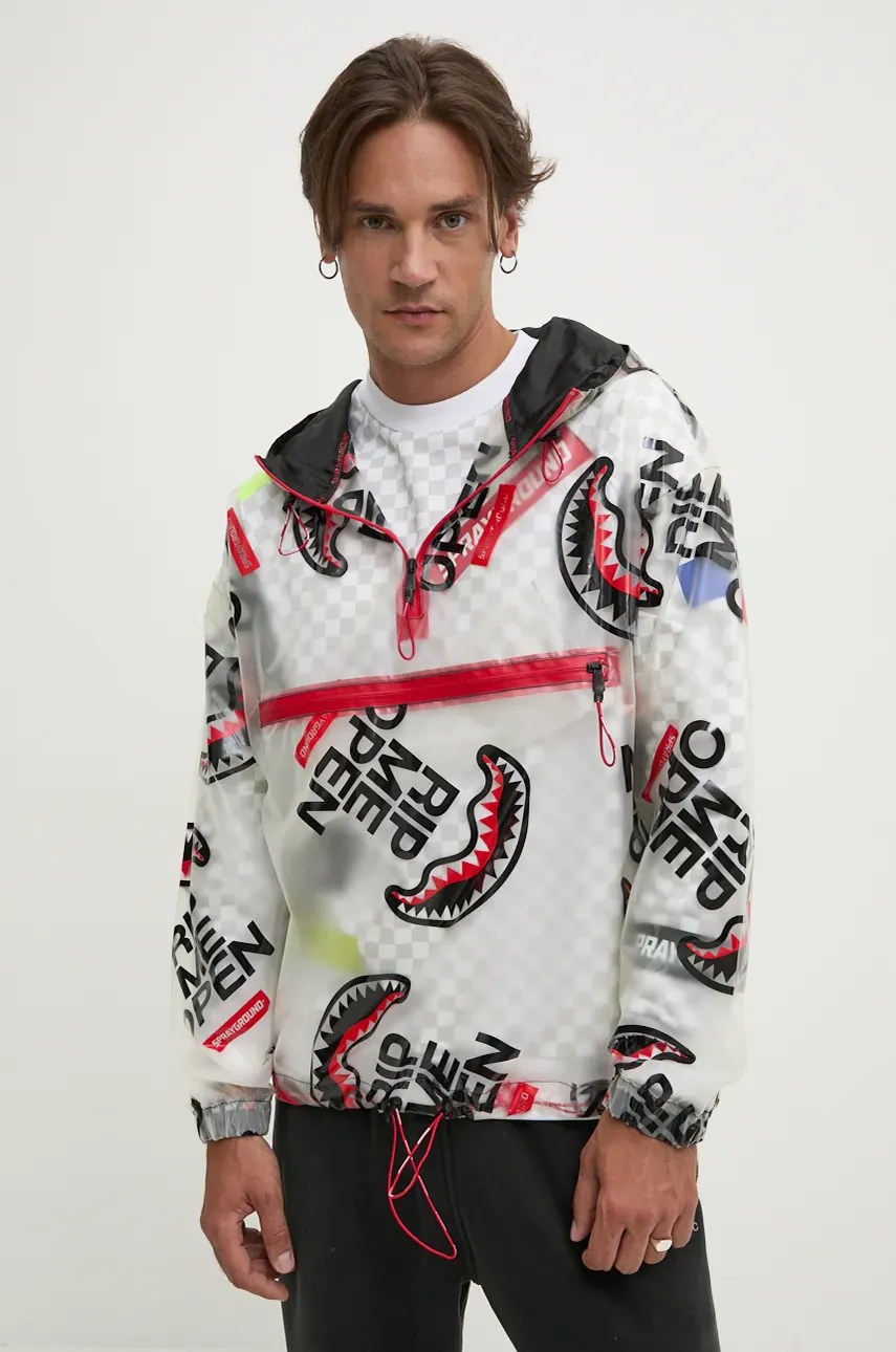 Geacă sprayground cu glugă reglabilă Geacă sprayground cu glugă reglabilă