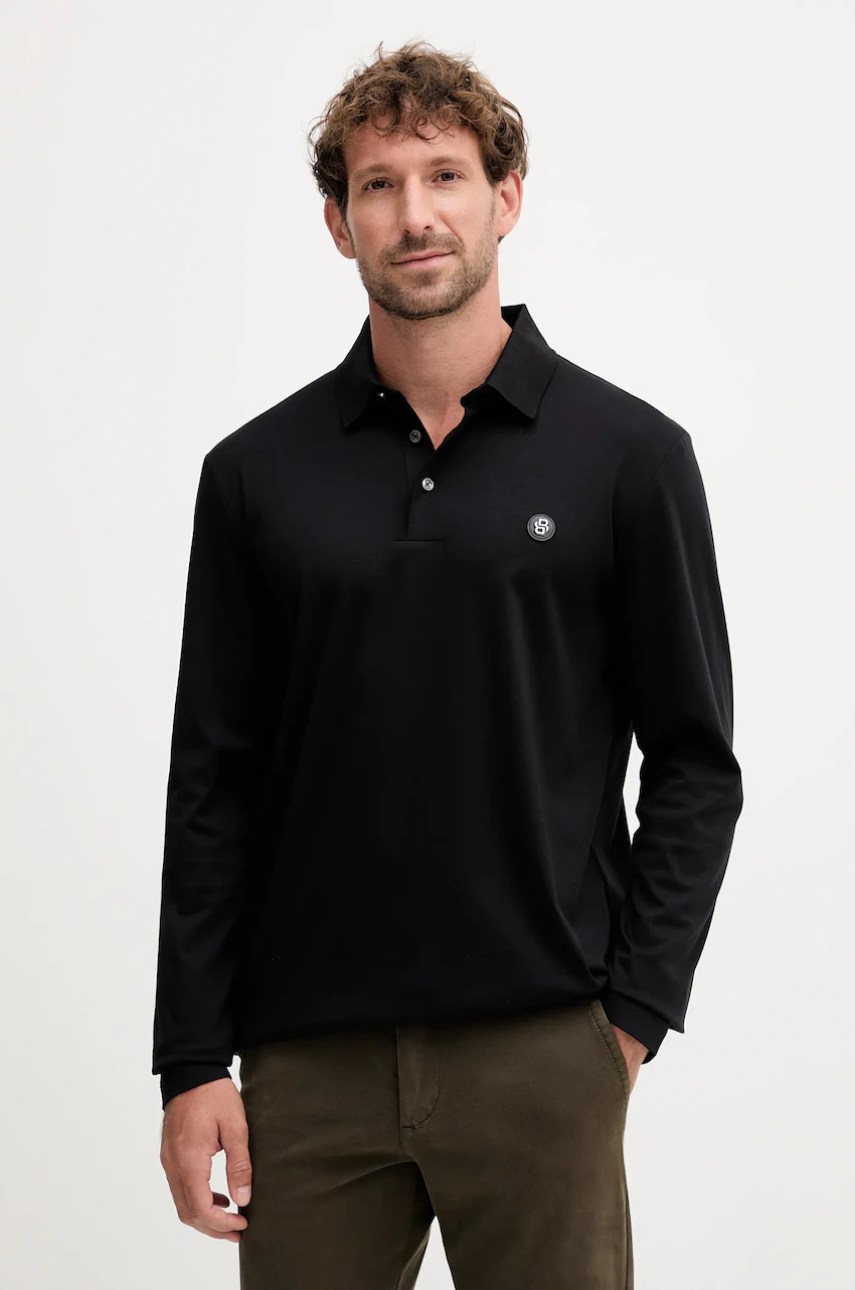 Tricou mânecă lungă BOSS c-paley 01 din bumbac Tricou mânecă lungă BOSS c-paley 01 din bumbac